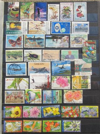812 - 19 40 Mostly Different Vanuatu Stamps
