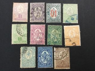 Old Stamps Bulgaria X 11