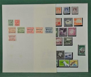 Nauru Stamps Selection On 2 Pages (a49)