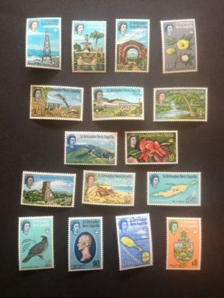 St Christopher Nevis Anguilla Qeii Stamp Set
