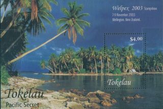 Tokelau 2003 Sg354 Pacific Secret Welpex Stamp Show Ms Mnh