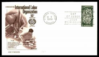 Canada Fdc 1969 International Labor Organization Fleetwood First Day Cover Wwa_8