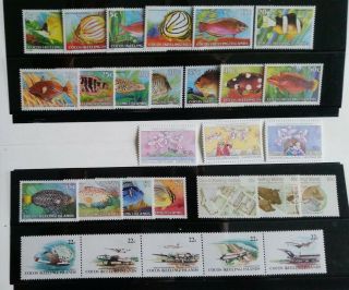 Cocos Is.  34 - 50,  65 - 72,  75 - 77 1979 - 81 Mnh
