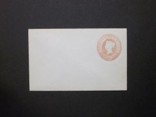 Gb Postal Stationery Post Office Issue 1865 Qv 1d Pink Envelope Size A H&b Ep10
