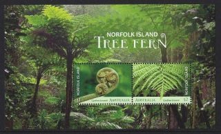 Australia 2019 Norfolk Island Tree Ferns Miniature Sheet Unmounted,  Mnh