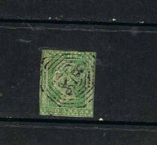 India - 1854 2 A.  Vert,  Queen Victoria