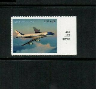 Usa 4144 Mnh,  Air Force One,  Express/priority Stamp,  Fv $4.  60