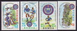 1993 Samoa World Cup Rugby 7 A Side Competition - Muh Complete Set