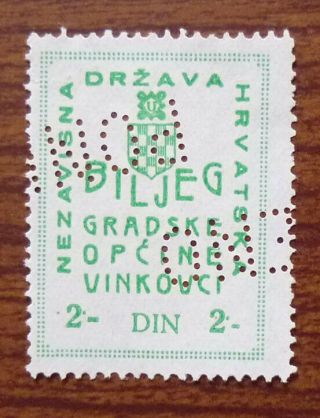 Croatia Yugoslavia Vinkovci Local Revenue Stamp Jb80