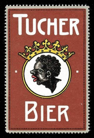 Germany Poster Stamp Advertising Beer - " Tucher Bier " - Nürnberg