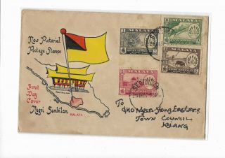 Malaya / Negri Sembilan 1957 Private Fdc Postally Sent