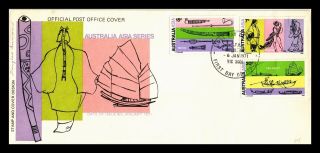 Dr Jim Stamps Australia Asia Series First Day Issue Combo Legal Size Cover