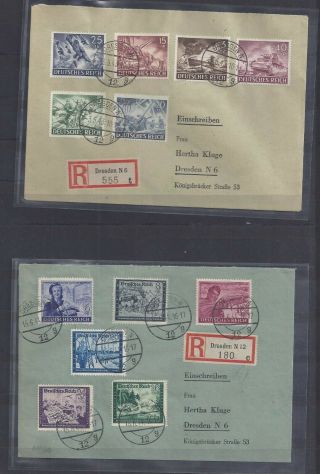 Germany 3rd Reich - 2 Letters - 1943 - 1944 - Tag Der Wehrmacht,  Reichspost - Cat/kw 110$
