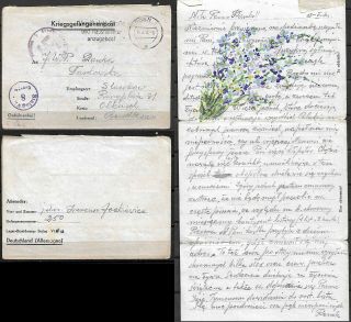 Wwii.  1941 Lettr - Sheet From Stalag Iv G - Pow Camp For Privates To Poland