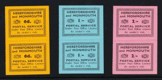 Post Strike 1971 Hereford & Monmouth Sterling Set Pairs Um - Cinderella