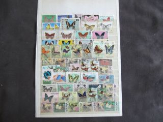 Thematics - Butterfies - Various And Stamps (4)