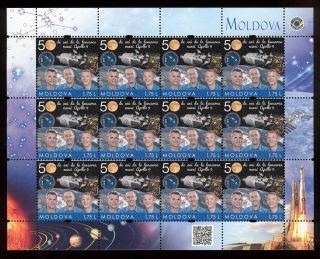 Moldova 2019 50th Anniversary Of The Apollo 9 Space Mission Sheetlet Mnh