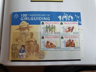 Gambia 2010 Sg Ms5379 Cent Of Girl Guiding Mnh