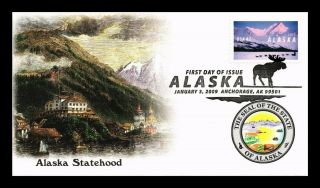 Dr Jim Stamps Us Alaska Statehood First Day Fleetwood Cover Anchorage