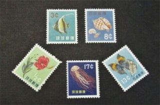 Nystamps Japan Ryukyu Islands Stamp 58 - 62 Og H/nh $38