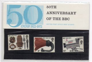 Gb 1972 Bbc Staff Private Presentation Pack Vgc.  Stamps.  Postage