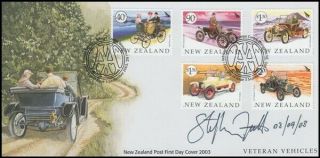 Zealand 2003 Cars Fdc Signed Designer (id:14/d4618)