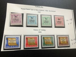 Tokelau Stamps Scott 12 - 19 Mnhogf Scv 7.  85 Bb4516