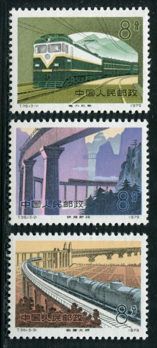 China 1979 Railway Construction Mnh Og Xf Complete Series