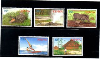 Kenya,  1997,  Animals, .  Tourism,  5v Mnh,