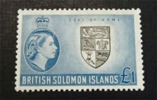 Nystamps British Solomon Islands Stamp 105 Og H $32