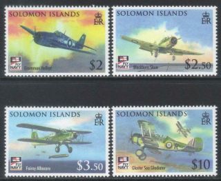 Solomon Islands 2009 Cent Of Naval Aviation Mnh Set Of 4