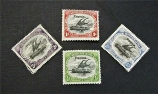 Nystamps British Papua Guinea Stamp 19 - 22 Og H $48