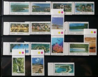 Vanuatu 595 - 610 Complete Set 1993 Mnh