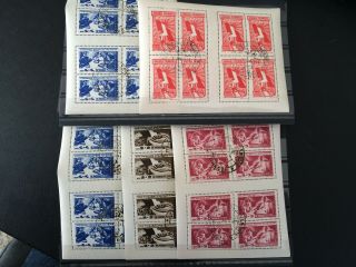 Romanian Stamps 1947 The Year Of " Apararea Patriotica " 5 Sheets High Value