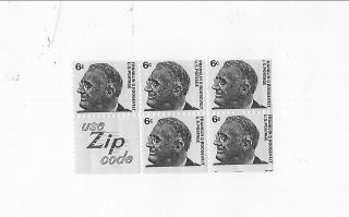 Us Stamps Scott 1284 5 Roosevelt 6 Cent Stamps From Booklet Mnh 1966