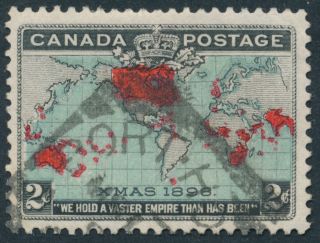 Canada Postmark - Port Hope Ont Squared Circle On 86 Map Stamp,  Partial Strike