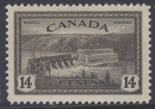Canada 270 14c Hydroelectric Station 1946 King George Vi Peace Issue Mnh Xf