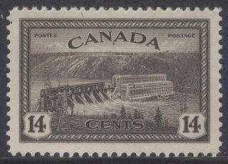 Canada 270 1946 King George Vi Peace Issue 14c Hydroelectric Station Xf Mnh