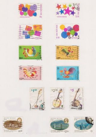 (hmt - 42) 1992 - 3 Hong Kong 4sets 14stamps 80c To $5 (aq)