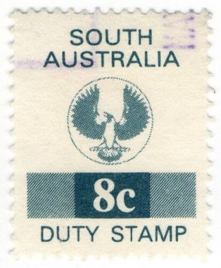 (i.  B) Australia - South Australia Revenue : Stamp Duty 8c