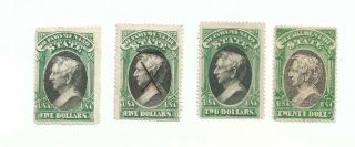 U.  S.  Stamps Scott O68//71 State Dept.  Officials Fascimiles Set Of 4