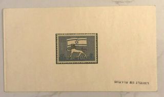 1948/49 Israel Stamp Lion Flag Essay