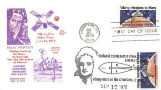 1759 15c Viking Missions To Mars,  First Day Cover Cachet Dual Cancels [e512013]