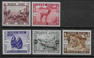 Congo - 1939 - Cob 209/13 - Scott B27/31 - Mh -