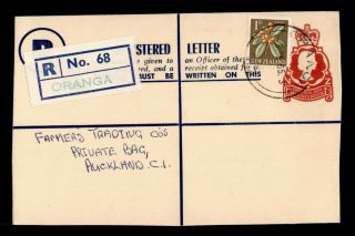 Dr Who 1965 Zealand Oranga Registered Letter C121353