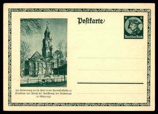 Mayfairstamps Germany 1933 Church Postal Card Stationery Wwb43789