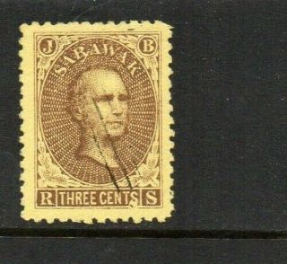 Stamps: Sarawak Sg1 1869 3c Vlmm Cv £225