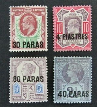 Nystamps Great Britain Offices Abroad Turkish Empire Stamp 4//26 Og H $47
