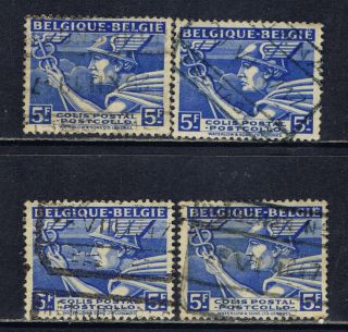 Belgium Q295 (1) 1945 5 Franc Ultra Mercury Parcel Post