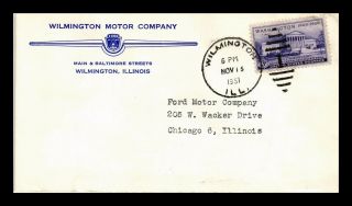 Dr Jim Stamps Us Wilmington Motor Company Ford Illinois Cover 1951